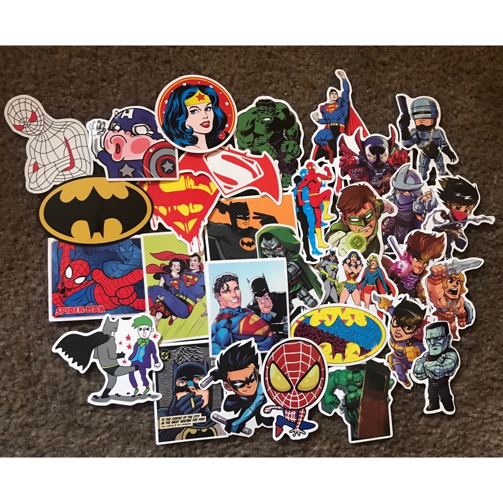 30 Marvel/DC/Other Stickers!